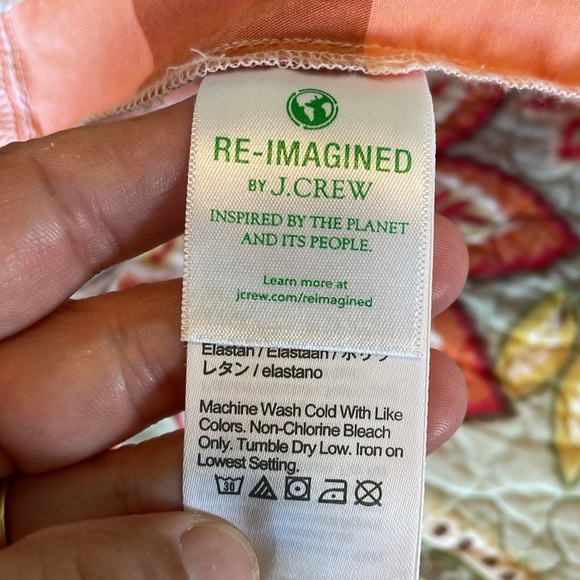 NWOT J.CREW Sz 8 cotton plaid belted V neck side zipper pockets knee length - Picture 10 of 12